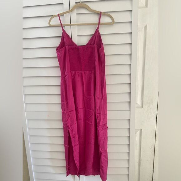 Vibrant Pink Slip Dress - Picture 3 of 4